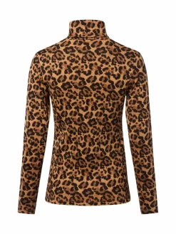 brookshire Shirts & Tops<Damen Langarmshirt schwarz camel gemustert