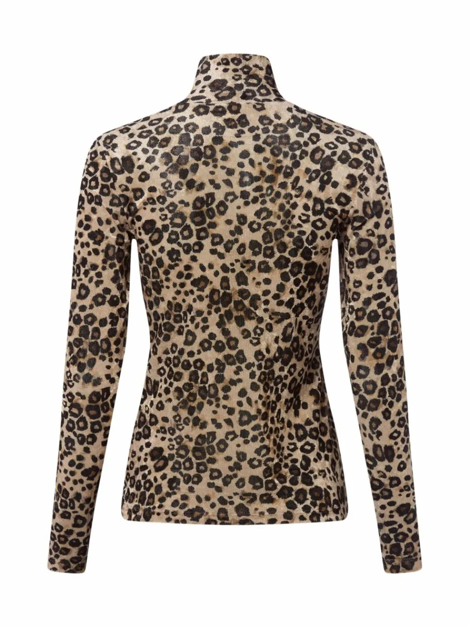 Marc Cain Collections Shirts & Tops<Damen Langarmshirt beige schwarz gemustert