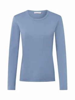 Marie Lund Shirts & Tops<Damen Langarmshirt indigo uni