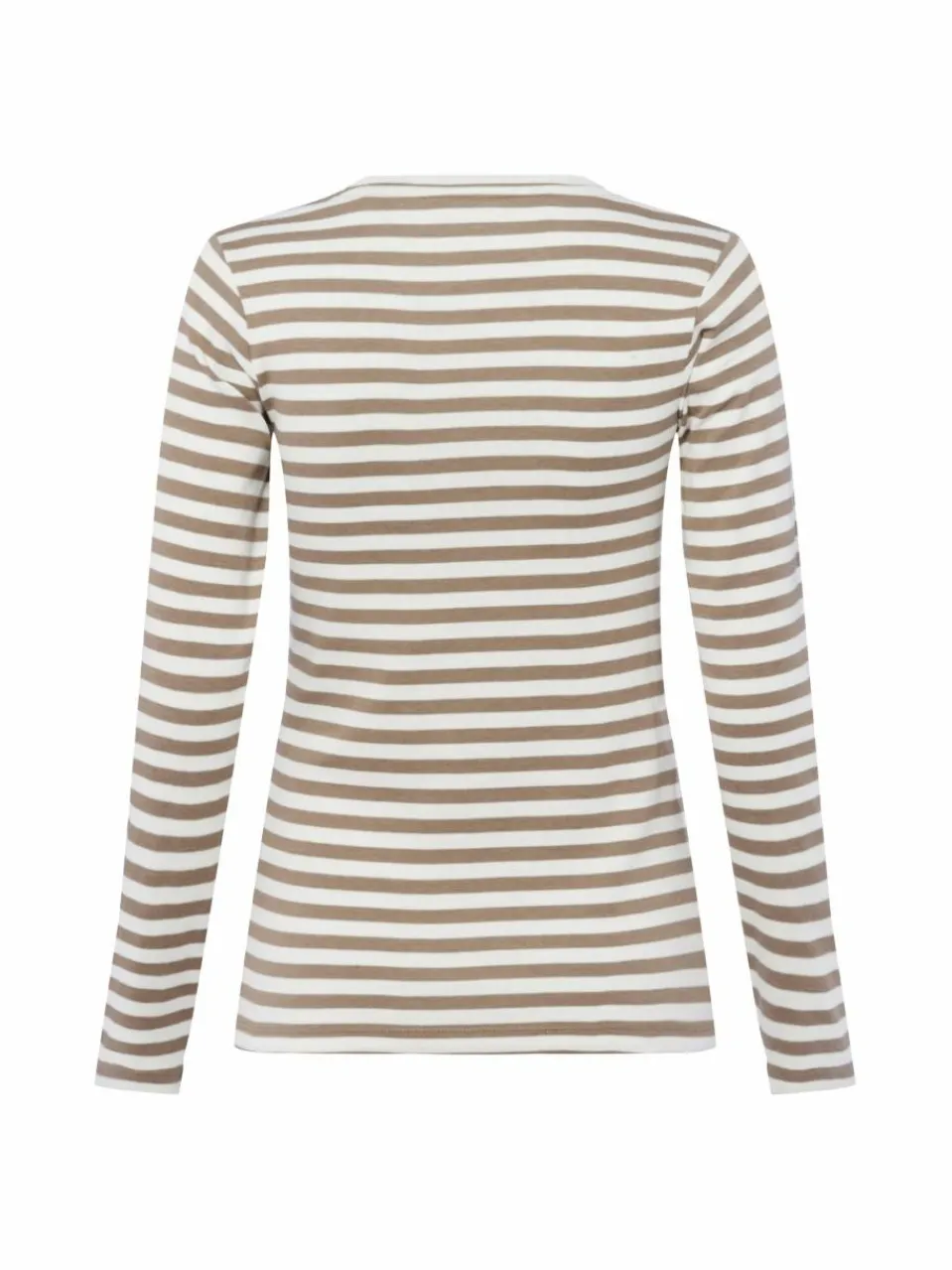 brookshire Shirts & Tops<Damen Langarmshirt taupe ecru gestreift
