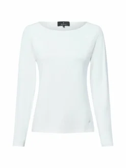 Monari Shirts & Tops<Damen Langarmshirt ecru uni