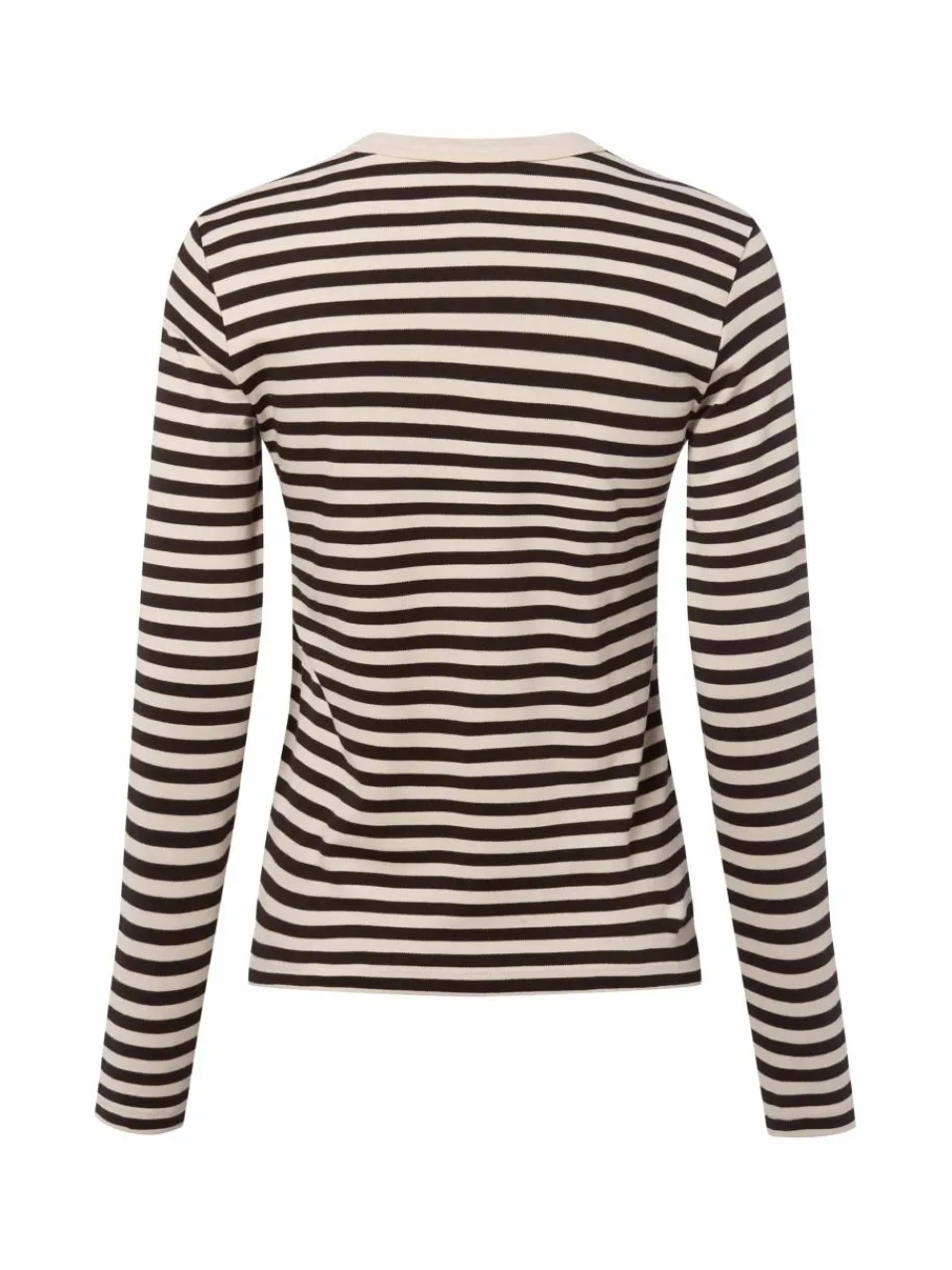 Marie Lund Shirts & Tops<Damen Langarmshirt beige schoko gestreift