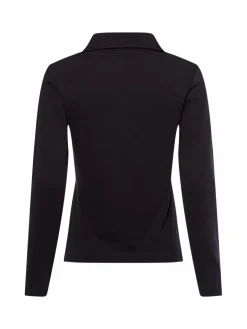 brookshire Shirts & Tops<Damen Langarmshirt schwarz uni