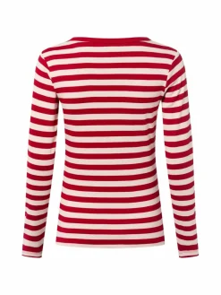 brookshire Shirts & Tops<Damen Langarmshirt rot rosa gestreift