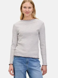 Cartoon Shirts & Tops<Damen Langarm-Shirt mehrfarbig gestreift