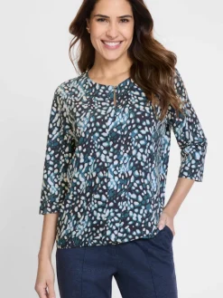 Damen Olsen Shirts & Tops>Damen Langarmshirt - Clara