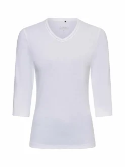 Olsen Shirts & Tops<Damen Langarmshirt - Edda weiß uni