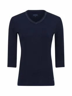 Olsen Shirts & Tops<Damen Langarmshirt - Edda marine uni