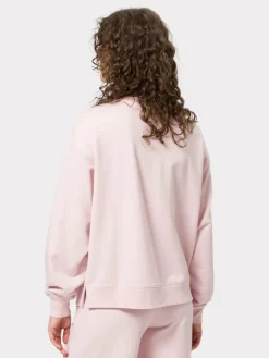 Les Lunes Sweatshirts & Sweatjacken<Damen Langarm-Sweatshirt rosa uni