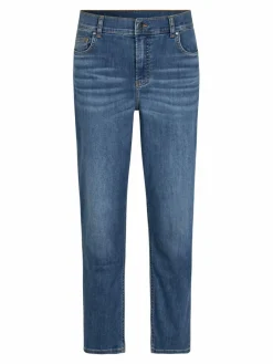 Masai Jeans<Damen Lange Boyfriend-Hose blau uni