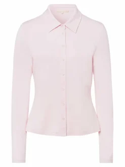 Les Lunes Blusen<Damen langärmeliges Freizeithemd rosa uni