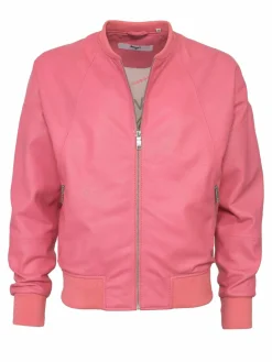 Maze Jacken & Westen<Damen Lederblouson pink uni