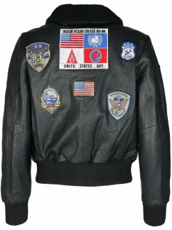 Topgun Jacken & Westen<Damen Lederblouson schwarz uni