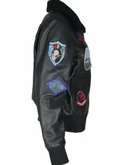 Topgun Jacken & Westen<Damen Lederblouson schwarz uni
