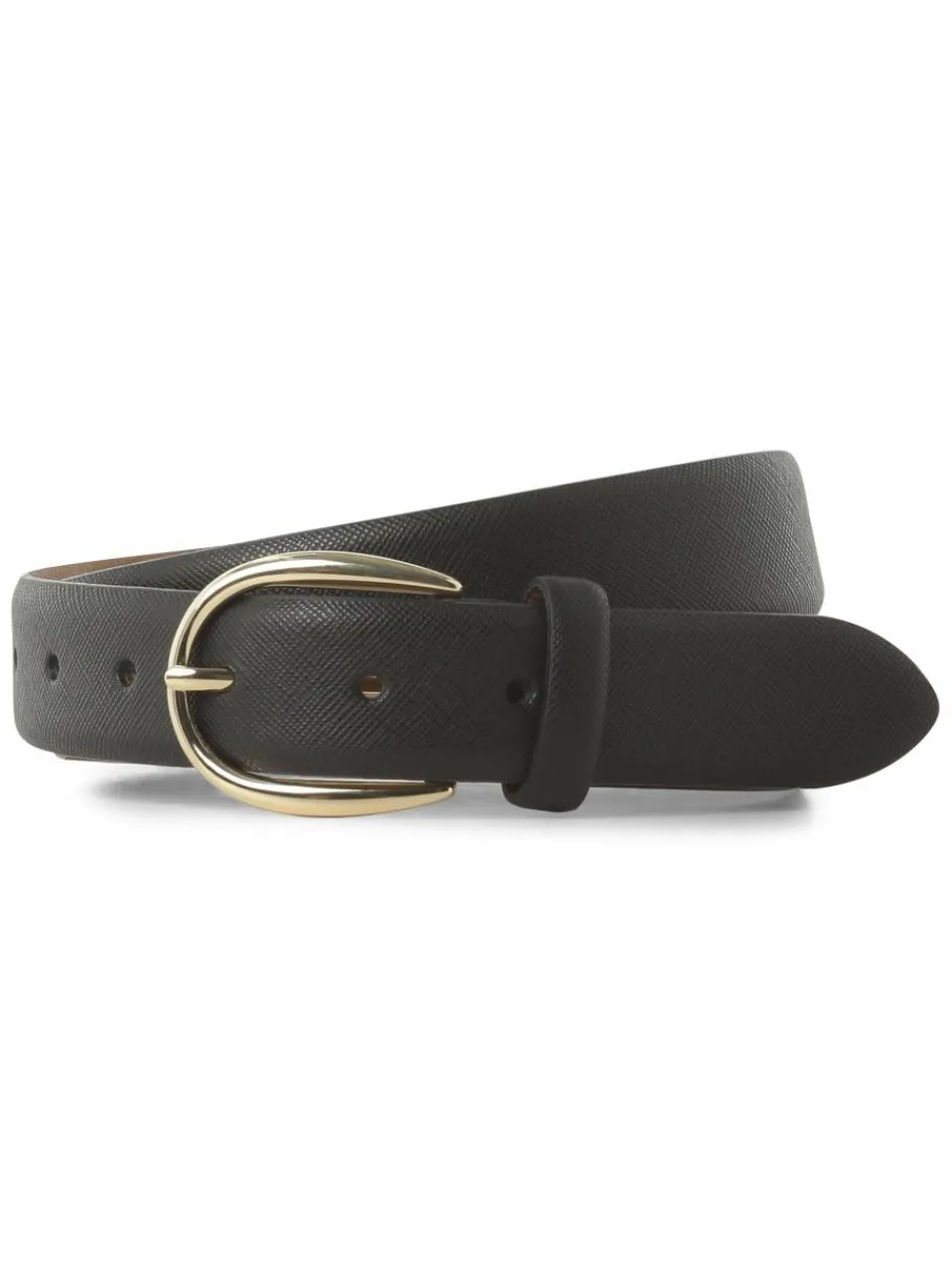 Vanzetti Gürtel<Damen Ledergürtel schwarz uni