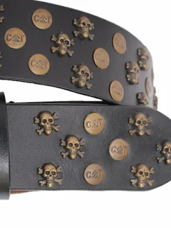 JCC Gürtel & Hosenträger<Damen Ledergürtel schwarz bedruckt