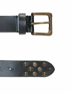 JCC Gürtel & Hosenträger<Damen Ledergürtel schwarz bedruckt