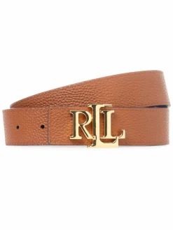 Lauren Ralph Lauren Gürtel<Damen Ledergürtel zum Wenden cognac marine uni