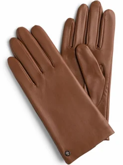 ROECKL Handschuhe<Damen Lederhandschuhe schoko uni