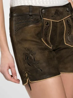 Spieth & Wenksy Hosen<Damen Lederhose - Ella braun uni