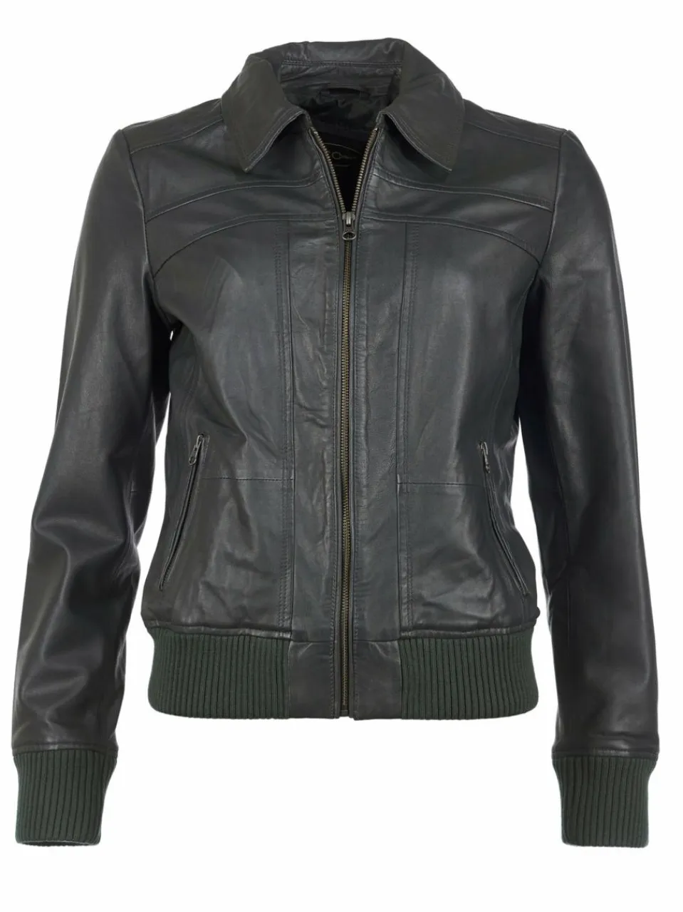 Damen JCC Jacken & Westen>Damen Lederjacke