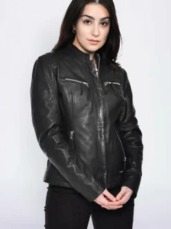 Damen Mustang Jacken & Westen>Damen Lederjacke