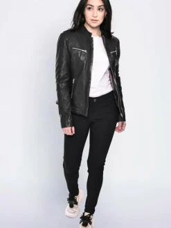 Damen Mustang Jacken & Westen>Damen Lederjacke