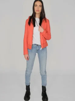 Damen Maze Jacken & Westen>Damen Lederjacke