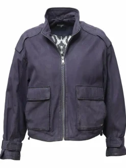 Maze Jacken & Westen<Damen Lederjacke blau uni