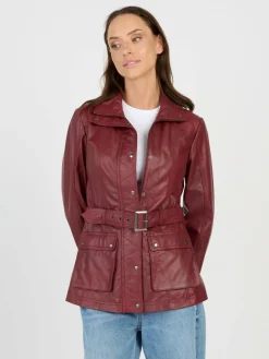 Damen JCC Jacken & Westen>Damen Lederjacke