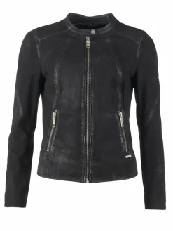 Maze Jacken & Westen<Damen Lederjacke schwarz uni