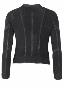 Maze Jacken & Westen<Damen Lederjacke schwarz uni