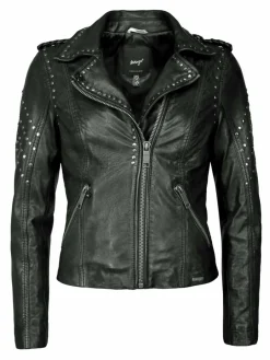 Maze Jacken & Westen<Damen Lederjacke schwarz uni