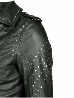 Maze Jacken & Westen<Damen Lederjacke schwarz uni