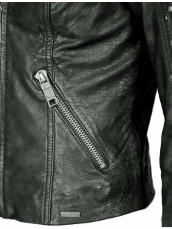 Maze Jacken & Westen<Damen Lederjacke schwarz uni