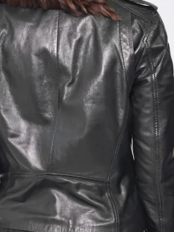 Damen Mustang Jacken & Westen>Damen Lederjacke