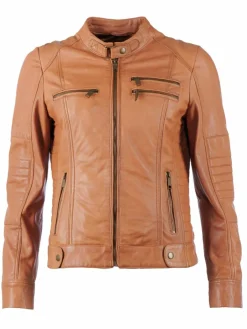JCC Jacken & Westen<Damen Lederjacke kastanie uni