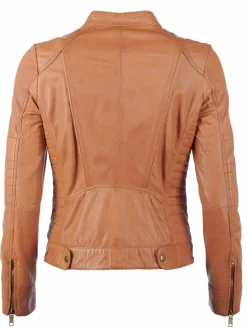 JCC Jacken & Westen<Damen Lederjacke kastanie uni