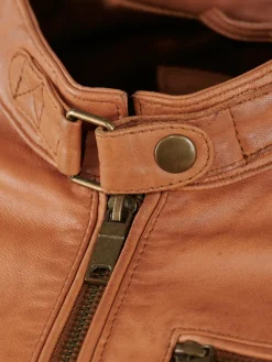 JCC Jacken & Westen<Damen Lederjacke kastanie uni