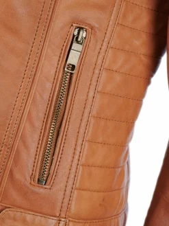 JCC Jacken & Westen<Damen Lederjacke kastanie uni