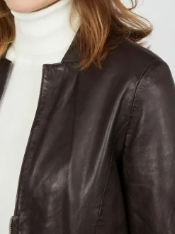 JCC Jacken & Westen<Damen Lederjacke braun uni