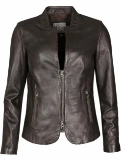 JCC Jacken & Westen<Damen Lederjacke braun uni