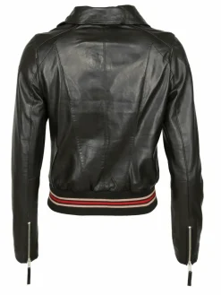 Mustang Jacken & Westen<Damen Lederjacke schwarz uni