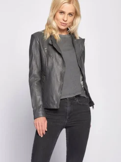 Damen Maze Jacken & Westen>Damen Lederjacke