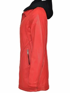 JCC Jacken & Westen<Damen Lederjacke rot uni