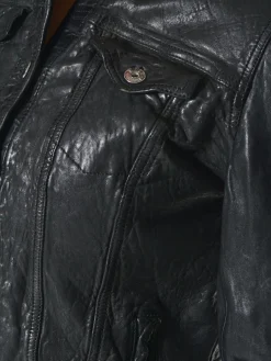 Maze Jacken & Westen<Damen Lederjacke schwarz uni