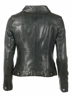 Maze Jacken & Westen<Damen Lederjacke schwarz uni