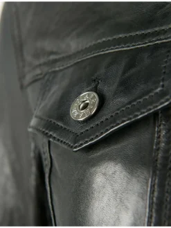 Maze Jacken & Westen<Damen Lederjacke schwarz uni