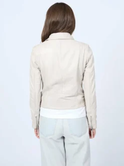 Mustang Jacken & Westen<Damen Lederjacke beige uni
