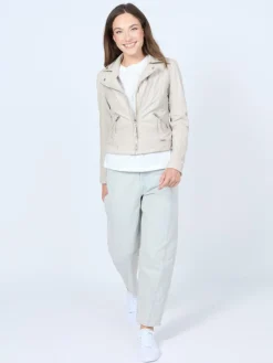 Mustang Jacken & Westen<Damen Lederjacke beige uni